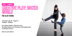 Creative Play: Water World Saturdays July 16–August 6 10–10:50 am Click to Learn More